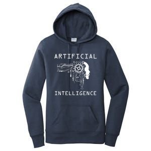 AI Developer Gift Artificial Brain Artificial Intelligence Women's Pullover Hoodie