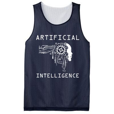 AI Developer Gift Artificial Brain Artificial Intelligence Mesh Reversible Basketball Jersey Tank