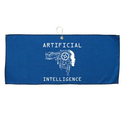 AI Developer Gift Artificial Brain Artificial Intelligence Large Microfiber Waffle Golf Towel