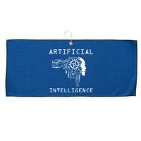 AI Developer Gift Artificial Brain Artificial Intelligence Large Microfiber Waffle Golf Towel