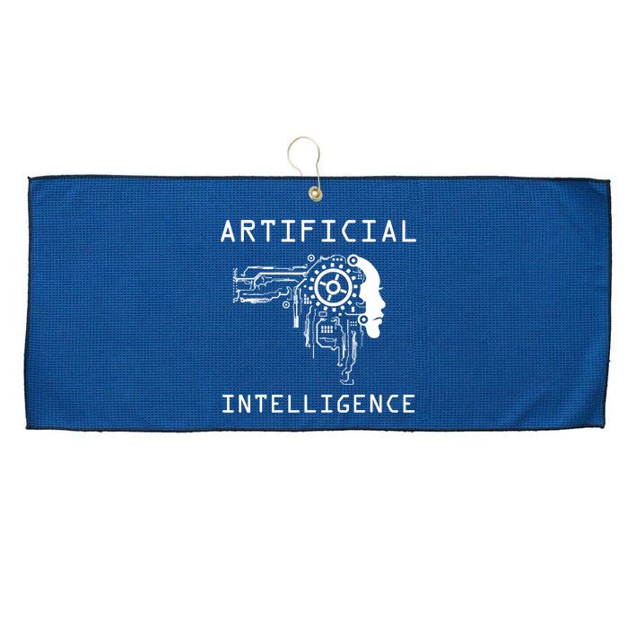 AI Developer Gift Artificial Brain Artificial Intelligence Large Microfiber Waffle Golf Towel