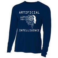 AI Developer Gift Artificial Brain Artificial Intelligence Cooling Performance Long Sleeve Crew