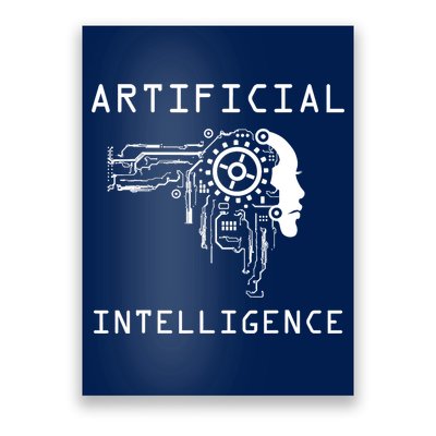 AI Developer Gift Artificial Brain Artificial Intelligence Poster