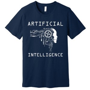 AI Developer Gift Artificial Brain Artificial Intelligence Premium T-Shirt