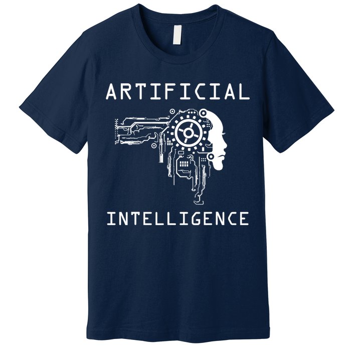 AI Developer Gift Artificial Brain Artificial Intelligence Premium T-Shirt