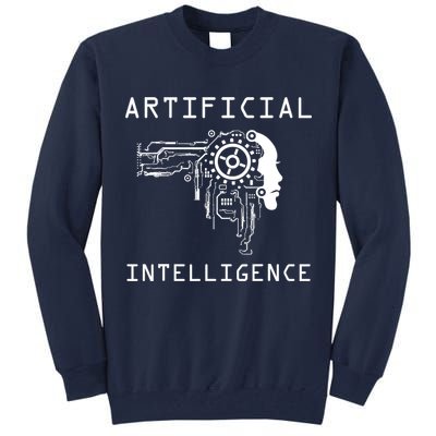 AI Developer Gift Artificial Brain Artificial Intelligence Tall Sweatshirt