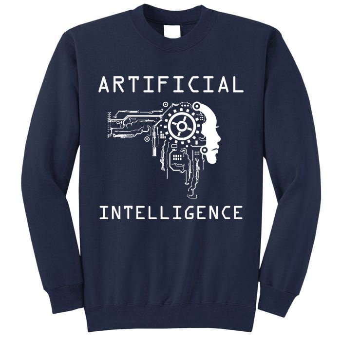 AI Developer Gift Artificial Brain Artificial Intelligence Tall Sweatshirt