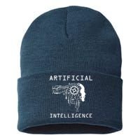AI Developer Gift Artificial Brain Artificial Intelligence Sustainable Knit Beanie