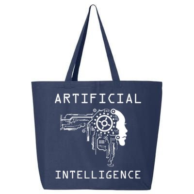 AI Developer Gift Artificial Brain Artificial Intelligence 25L Jumbo Tote