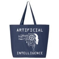 AI Developer Gift Artificial Brain Artificial Intelligence 25L Jumbo Tote