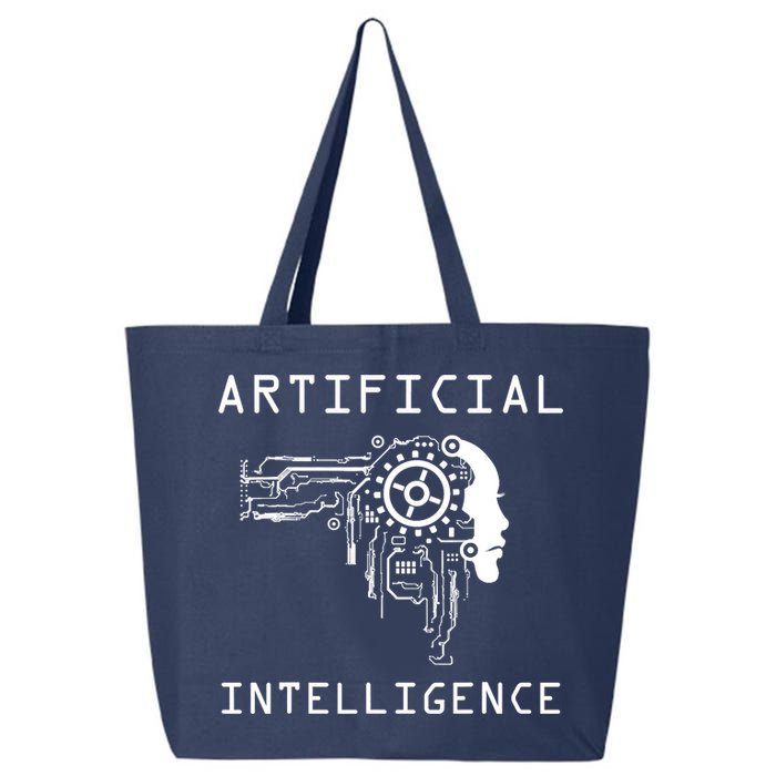 AI Developer Gift Artificial Brain Artificial Intelligence 25L Jumbo Tote