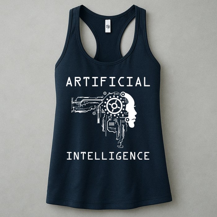 AI Developer Gift Artificial Brain Artificial Intelligence Womens Tank Top