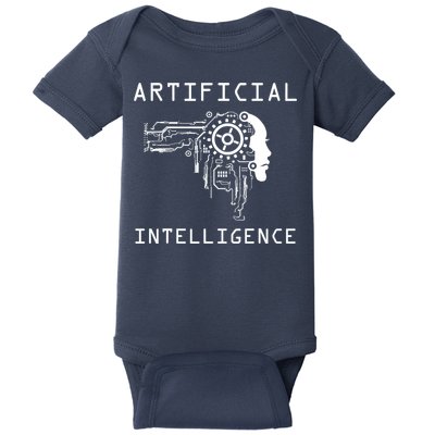 AI Developer Gift Artificial Brain Artificial Intelligence Baby Bodysuit