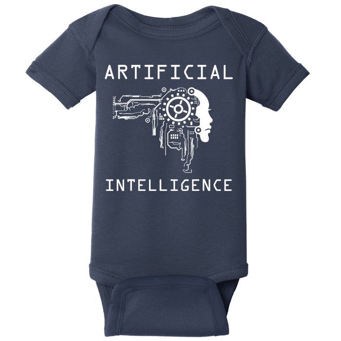 AI Developer Gift Artificial Brain Artificial Intelligence Baby Bodysuit