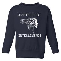 AI Developer Gift Artificial Brain Artificial Intelligence Toddler Sweatshirt