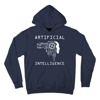 AI Developer Gift Artificial Brain Artificial Intelligence Tall Hoodie