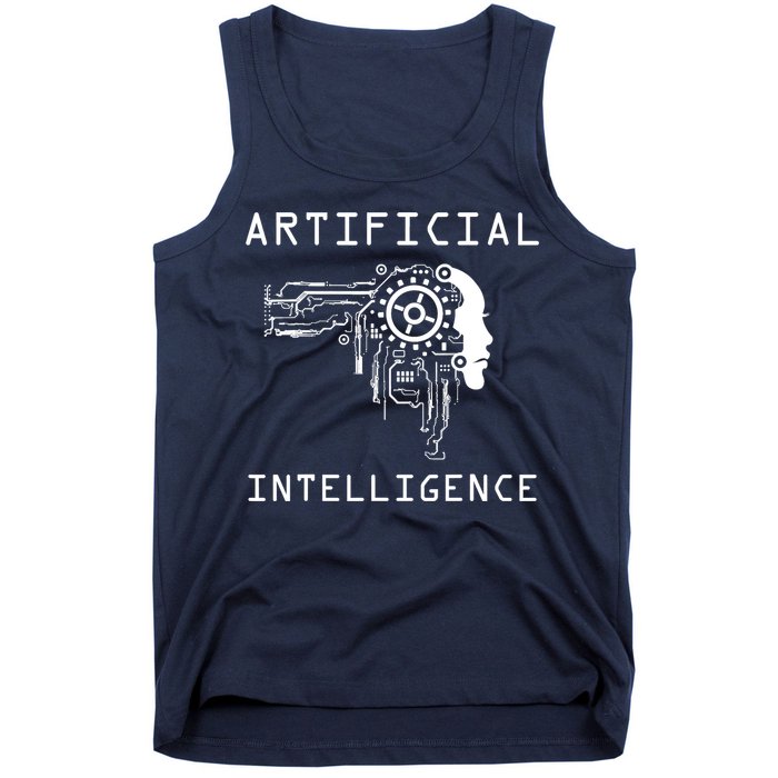 AI Developer Gift Artificial Brain Artificial Intelligence Tank Top