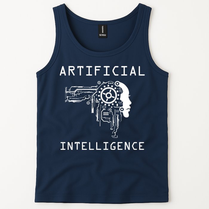 AI Developer Gift Artificial Brain Artificial Intelligence Tank Top