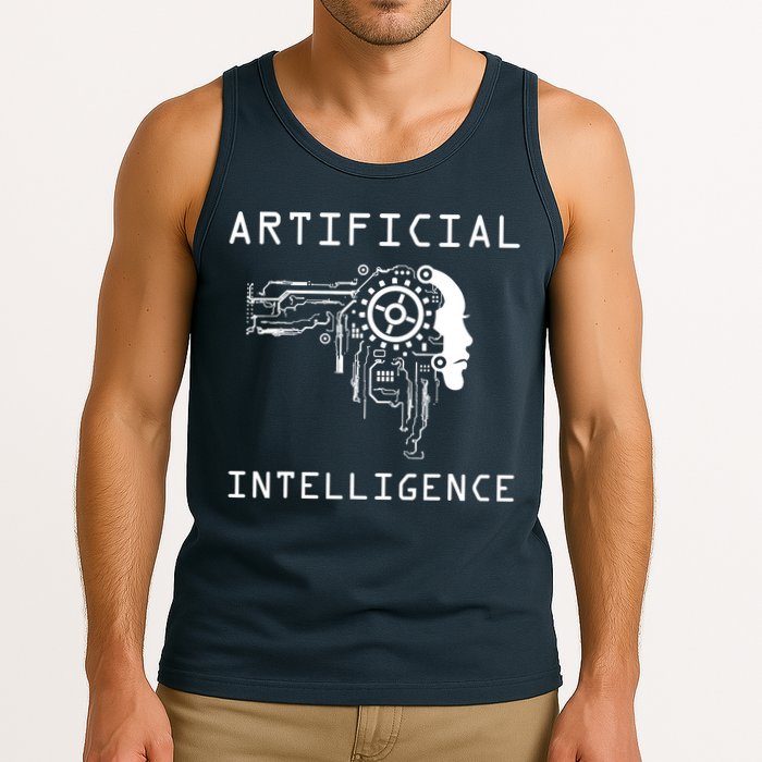 AI Developer Gift Artificial Brain Artificial Intelligence Tank Top