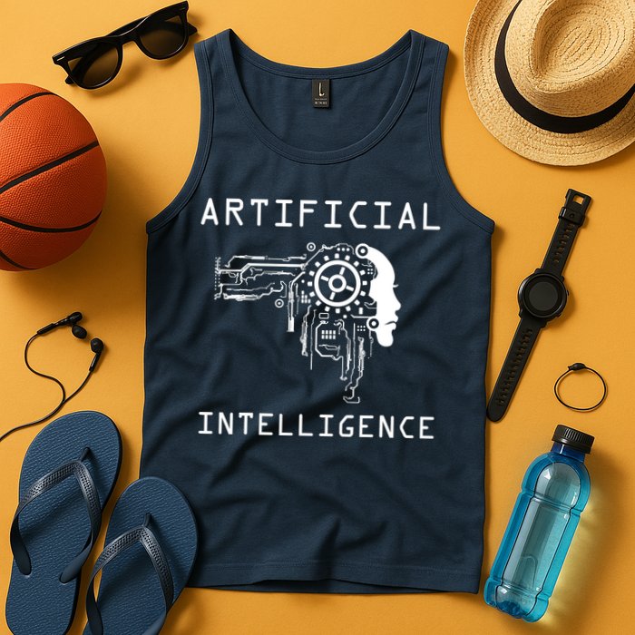 AI Developer Gift Artificial Brain Artificial Intelligence Tank Top