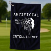 AI Developer Gift Artificial Brain Artificial Intelligence Golf Towel