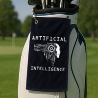 AI Developer Gift Artificial Brain Artificial Intelligence Golf Towel