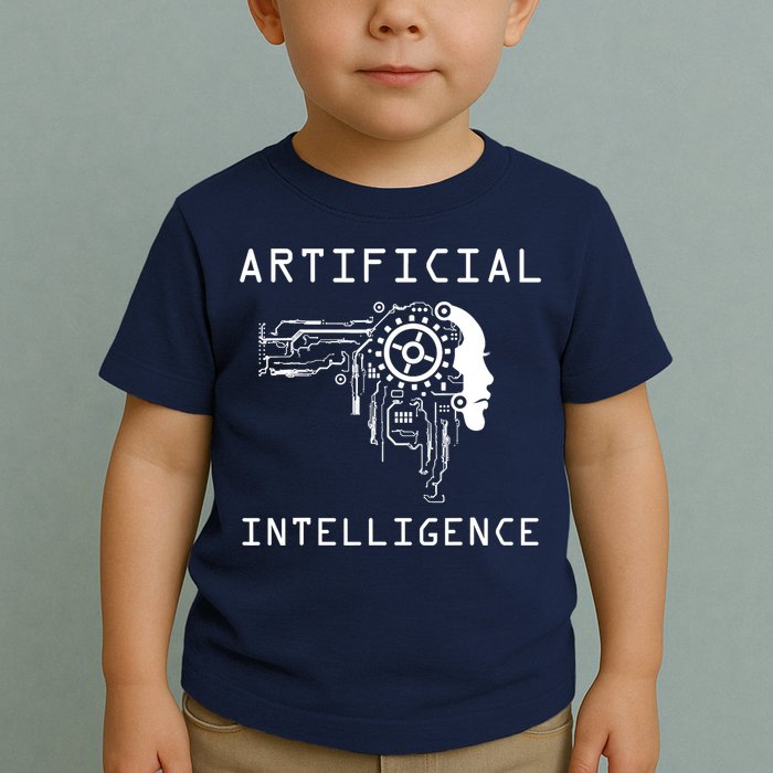 AI Developer Gift Artificial Brain Artificial Intelligence Toddler T-Shirt