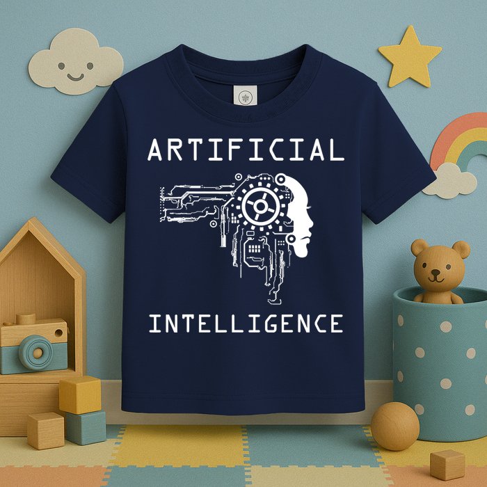 AI Developer Gift Artificial Brain Artificial Intelligence Toddler T-Shirt