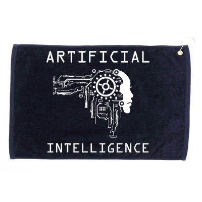 AI Developer Gift Artificial Brain Artificial Intelligence Grommeted Golf Towel