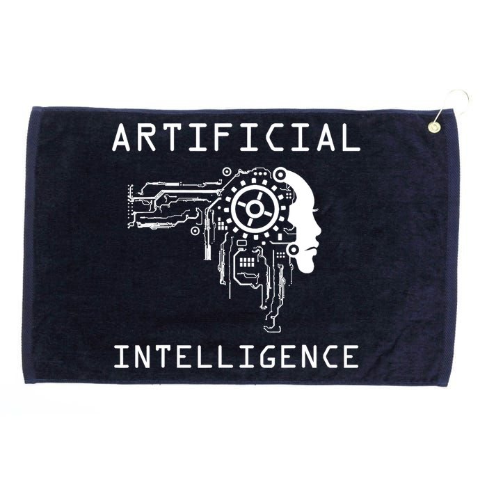 AI Developer Gift Artificial Brain Artificial Intelligence Grommeted Golf Towel