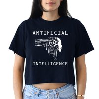 AI Developer Gift Artificial Brain Artificial Intelligence Crop Top