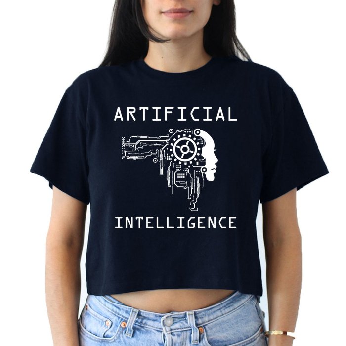 AI Developer Gift Artificial Brain Artificial Intelligence Crop Top