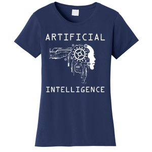 AI Developer Gift Artificial Brain Artificial Intelligence Women's T-Shirt