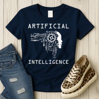 AI Developer Gift Artificial Brain Artificial Intelligence Womens T-Shirt