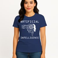 AI Developer Gift Artificial Brain Artificial Intelligence Womens T-Shirt