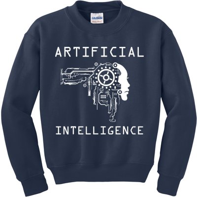 AI Developer Gift Artificial Brain Artificial Intelligence Kids Sweatshirt