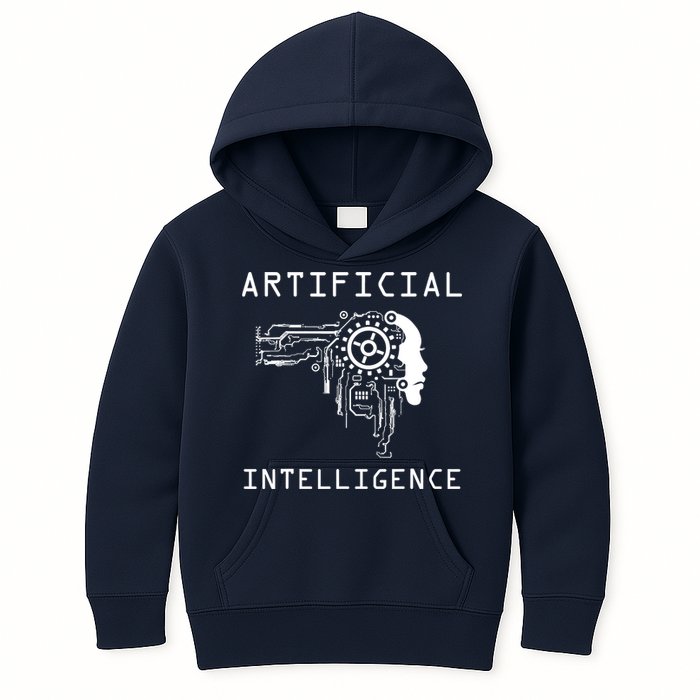 AI Developer Gift Artificial Brain Artificial Intelligence Kids Hoodie