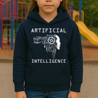 AI Developer Gift Artificial Brain Artificial Intelligence Kids Hoodie