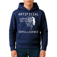AI Developer Gift Artificial Brain Artificial Intelligence Kids Hoodie