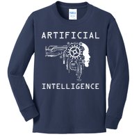 AI Developer Gift Artificial Brain Artificial Intelligence Kids Long Sleeve Shirt