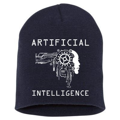 AI Developer Gift Artificial Brain Artificial Intelligence Short Acrylic Beanie