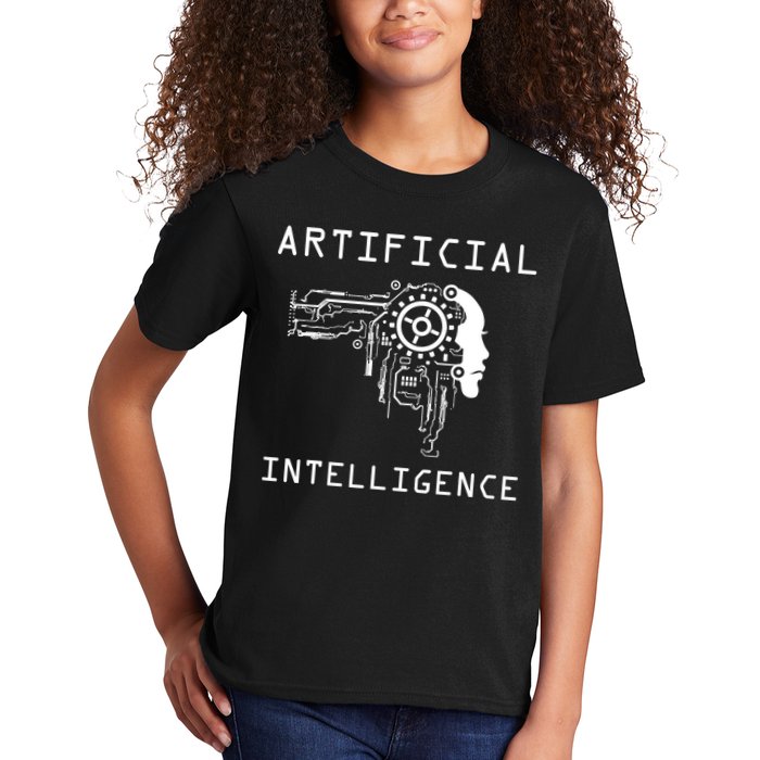 AI Developer Gift Artificial Brain Artificial Intelligence Kids T-Shirt