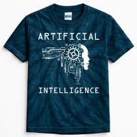 AI Developer Gift Artificial Brain Artificial Intelligence Kids Tie-Dye T-Shirt