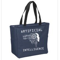 AI Developer Gift Artificial Brain Artificial Intelligence Zip Tote Bag