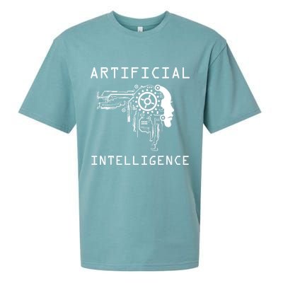 AI Developer Gift Artificial Brain Artificial Intelligence Sueded Cloud Jersey T-Shirt