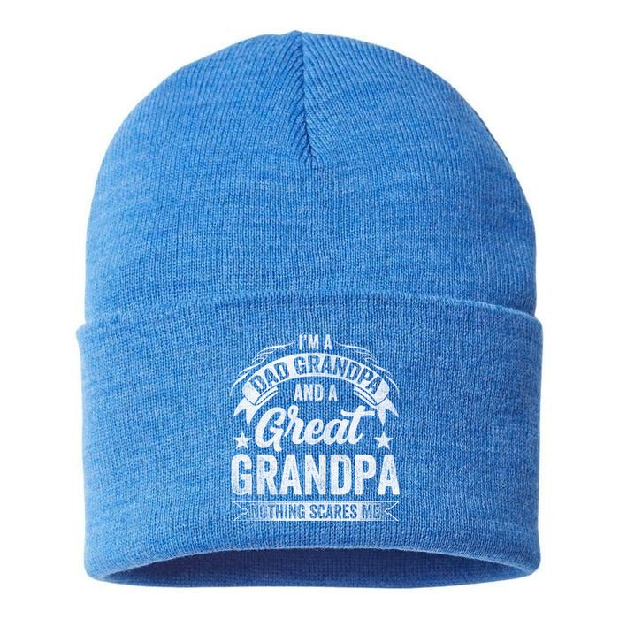 A Dad Grandpa And Great Grandpa Grandma Fatherhood Meaningful Gift Sustainable Knit Beanie