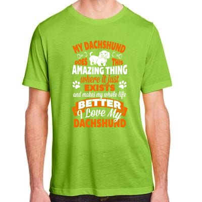 Amazing Dachshund Gift Adult ChromaSoft Performance T-Shirt