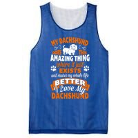 Amazing Dachshund Gift Mesh Reversible Basketball Jersey Tank