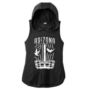 Arizona Disc Golf Player Breaking Chains Birdie Meaningful Gift Ladies PosiCharge Tri-Blend Wicking Draft Hoodie Tank