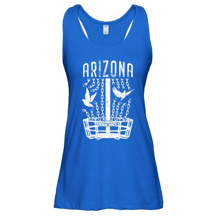 Arizona Disc Golf Player Breaking Chains Birdie Meaningful Gift Ladies Essential Flowy Tank